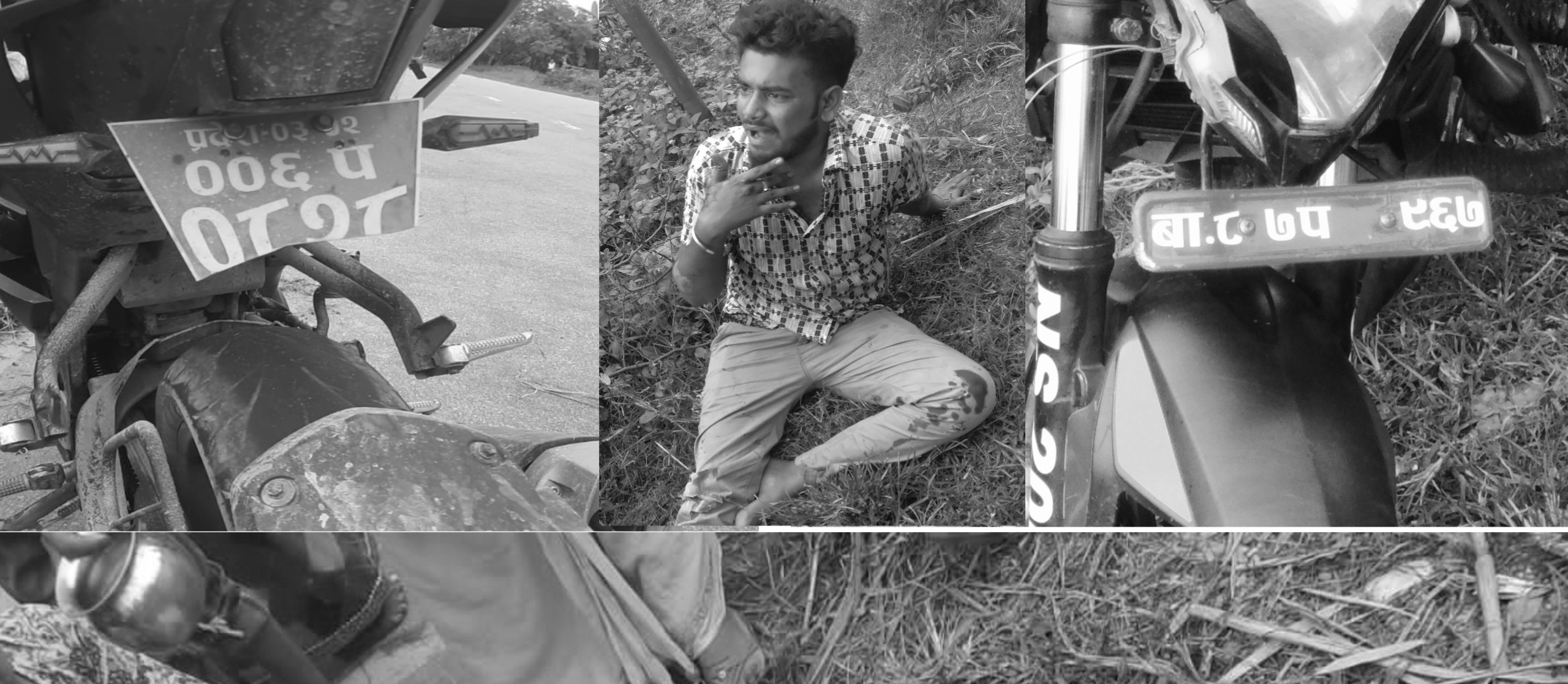 मोटरसाइकल दुर्घटना हुँदा खुट्टा काटिएको वृद्ध मृत्यु