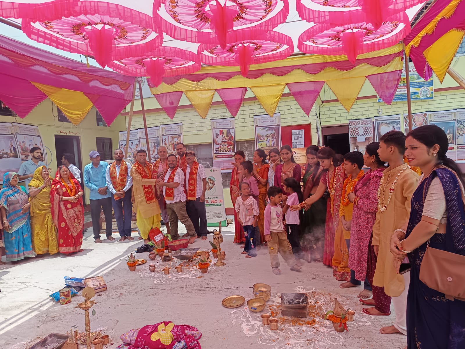 बाल संस्कार पंचमहायज्ञ विधिपूर्वक आयोजन